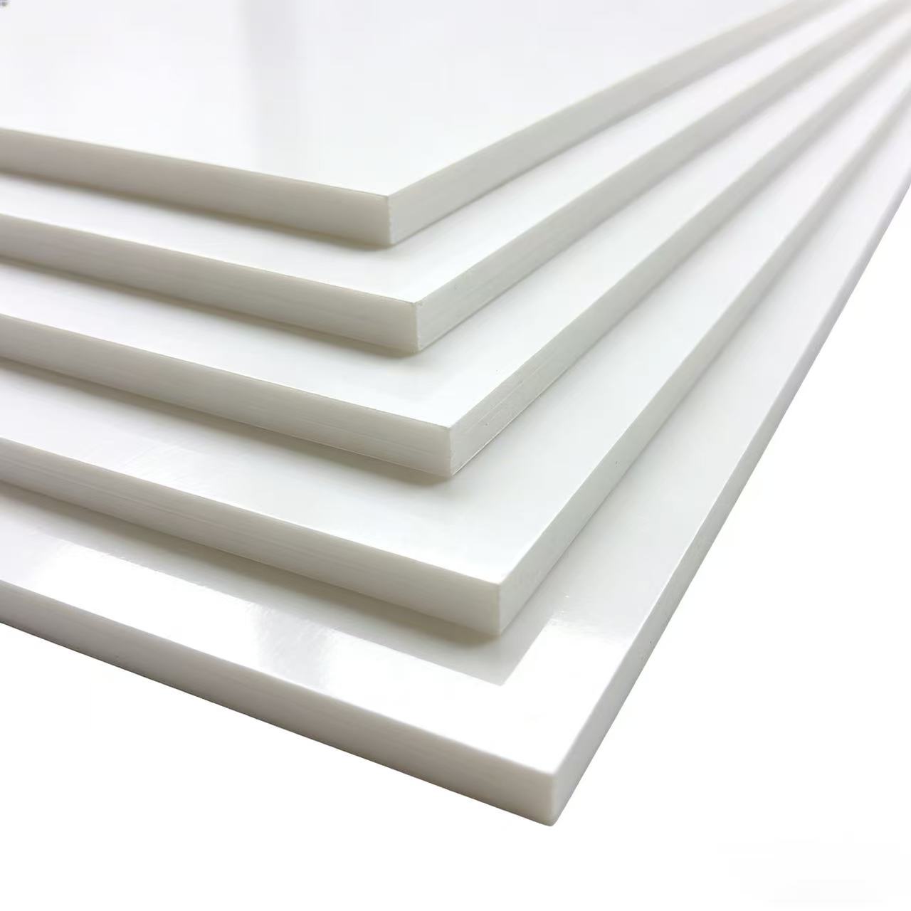 Foglio di plastica ABS bianco liscio