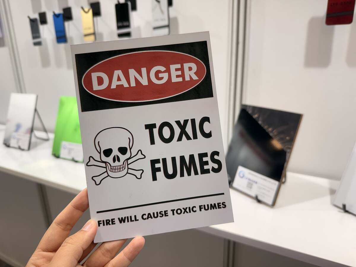 Real safety signs warning plates and facility identification made from engraving plastic